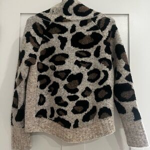 Leopard Print Women Sweater
